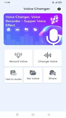 Voice Changer android App screenshot 3